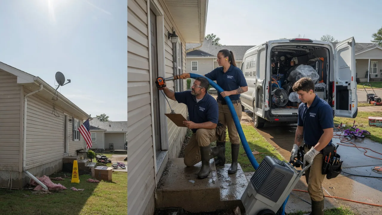 Ceiling Water Damage Restoration in Grove, OK near me